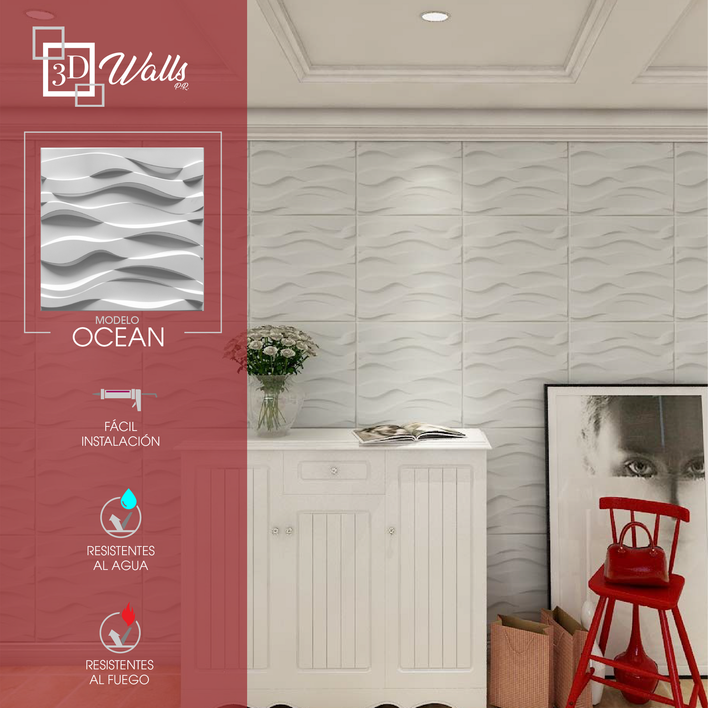 Modelo Ocean 3D Walls PR