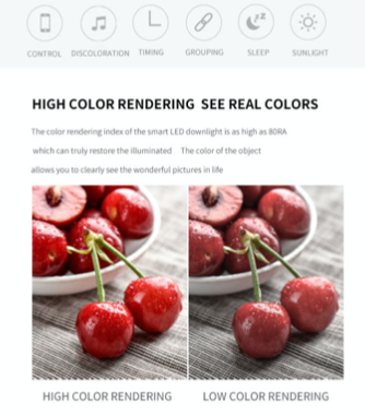 Smart APP Control Color Changing RGB Spotlights