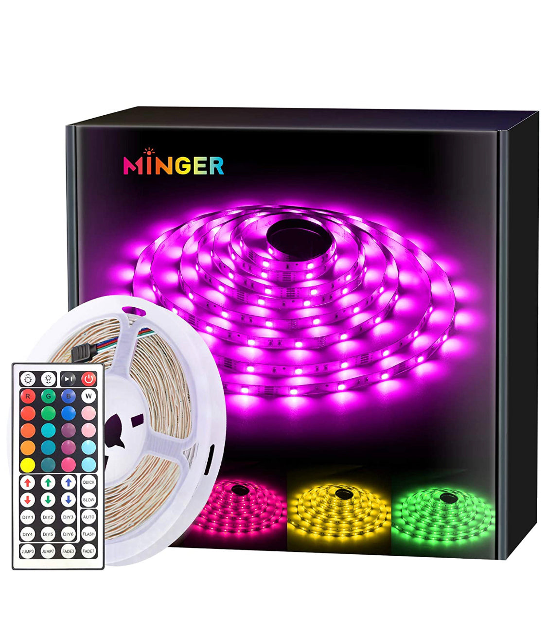 Waterproof 16 ft. Led Strip Lights with Remote Controller