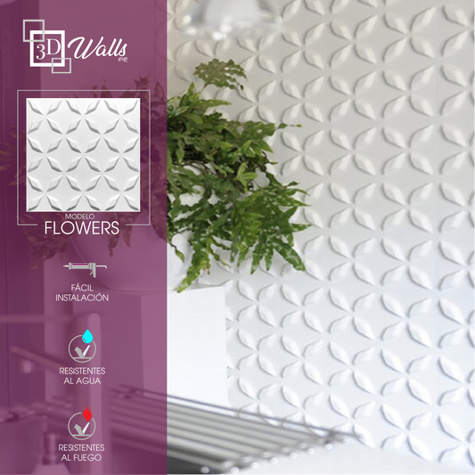 Modelo Flowers 3D Walls PR